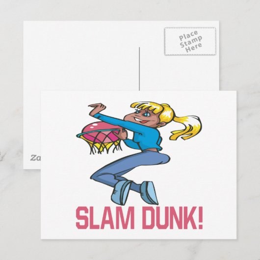 Slam Dunk Postkarte (Vorne/Hinten)