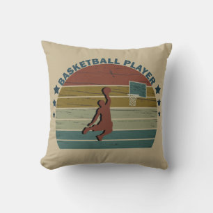 Slam Dunk Retro Basketball Spieler Kissen