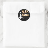Slam Dunk Runder Aufkleber (Tasche)