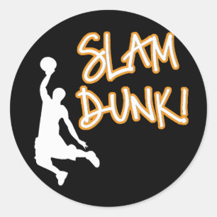 Slam Dunk Runder Aufkleber