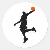 Slam Dunk Runder Aufkleber (Vorderseite)