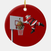 Slam Dunk Santa Claus Keramik Ornament (Hinten)