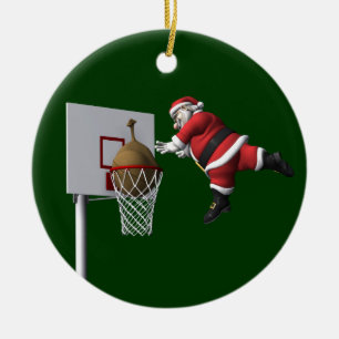 Slam Dunk Santa Claus Keramikornament