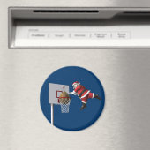 Slam Dunk Santa Claus Magnet (In Situ (Geschirrspüler))