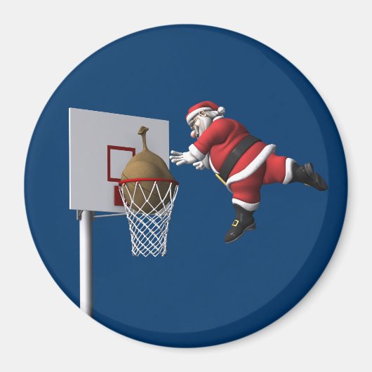 Slam Dunk Santa Claus Magnet (Vorne)