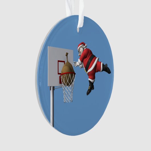 Slam Dunk Santa Claus Ornament (Vorderseite)