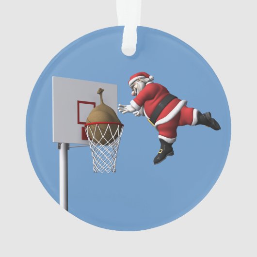 Slam Dunk Santa Claus Ornament (Rückseite)