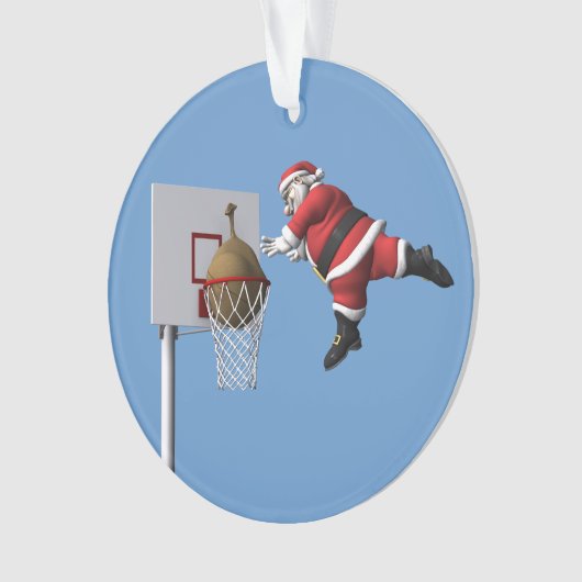 Slam Dunk Santa Claus Ornament (Vorderseite)