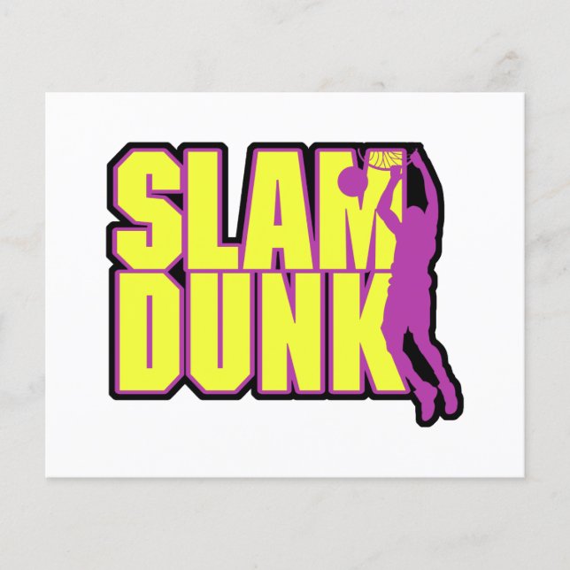 Slam dunk Text gelb und lila (Vorderseite)