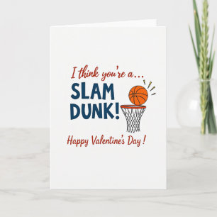 Slam Dunk Valentinskarte Karte