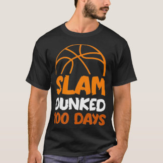 Slam Dunked 100 Days Basketball Spieler Trainer St T-Shirt