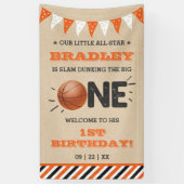 Slam Dunkelheit des Großen | Basketball 1. Geburts Banner (Vertikal)