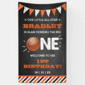 Slam Dunkelheit des Großen | Basketball 1. Geburts Banner (Vertikal)