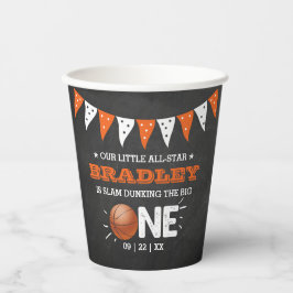 Slam Dunkelheit des Großen | Basketball 1. Geburts Pappbecher