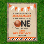 Slam Dunkelheit des Großen | Basketball 1. Geburts Poster