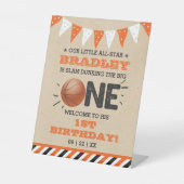 Slam Dunkelheit des Großen | Basketball 1. Geburts Sockelschild (Vorderseite)