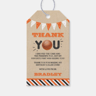 Slam Dunkelheit des Großen Basketball Geburtstag Geschenkanhänger