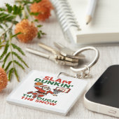 Slam Dunkin Through The Snow- Christmas Basketball Schlüsselanhänger (Vorderseite rechts)