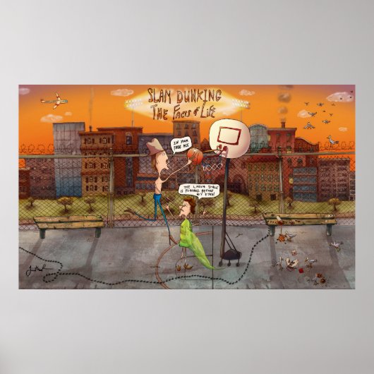 Slam Dunking the Facts of Life Poster (Vorne)