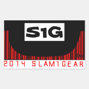 SLAM ONE GAR S1G HALF PIPE STICKER