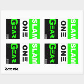 SLAM ONE GEAR Green Sticker (Blatt)