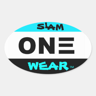SLAM ONE WEG OVALER AUFKLEBER