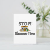 Slammer-Zeit beenden Postkarte (Stehend Vorderseite)