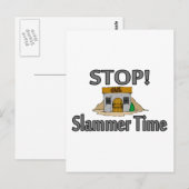 Slammer-Zeit beenden Postkarte (Vorne/Hinten)