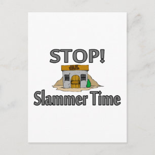 Slammer-Zeit beenden Postkarte