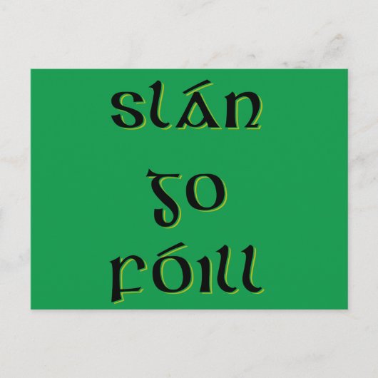 Slán Go Fóill Postkarte (Vorderseite)