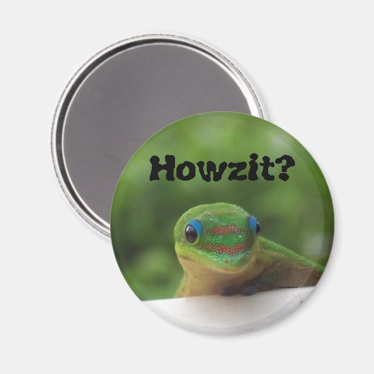 Slang Expressions Howzit Magnet (Vorderseite/Rückseite)
