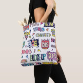 Slang Words Doodle Letter in englischer Sprache Tasche (Von Nahem)