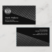 Slant Monogramm-Visitenkarten Visitenkarte (Vorne/Hinten)