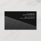 Slant Monogramm-Visitenkarten Visitenkarte (Rückseite)