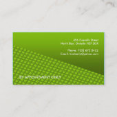 Slant Monogramm-Visitenkarten Visitenkarte (Rückseite)