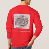 SLANT-SIX VEREIN-LANGER HÜLSEN-T - SHIRT (Rückseite)