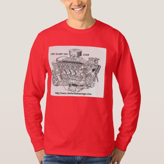 SLANT-SIX VEREIN-LANGER HÜLSEN-T - SHIRT (Vorderseite)