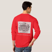 SLANT-SIX VEREIN-LANGER HÜLSEN-T - SHIRT (Schwarz voll)