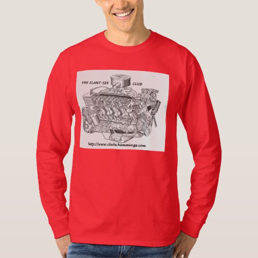 SLANT-SIX VEREIN-LANGER HÜLSEN-T - SHIRT (Vorderseite)