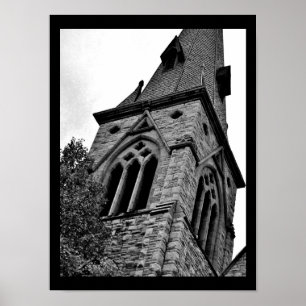 Slanted Steeple Poster