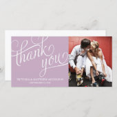 SLANTIERT | VIELEN DANK FÜR IHRE FOTOKARTE DANKESKARTE (Vorne/Hinten)