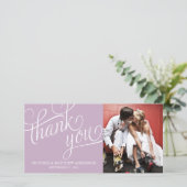 SLANTIERT | VIELEN DANK FÜR IHRE FOTOKARTE DANKESKARTE (Stehend Vorderseite)