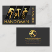 Slanting Gold Zuhause Handyman Tools Visitenkarte (Vorne/Hinten)