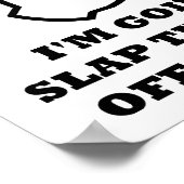 Slap-off-lustiges Poster (Ecke)