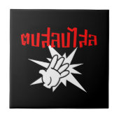 Slap You Alberne Ō Dop Salop Salai in Thai Script  Fliese (Vorderseite)