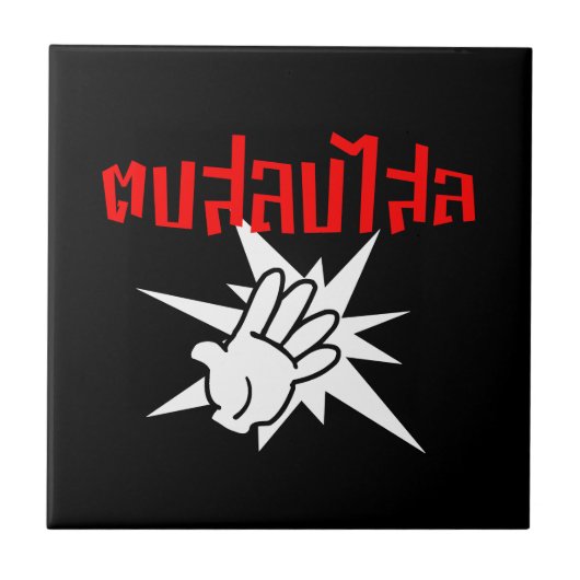 Slap You Alberne Ō Dop Salop Salai in Thai Script  Fliese (Vorderseite)