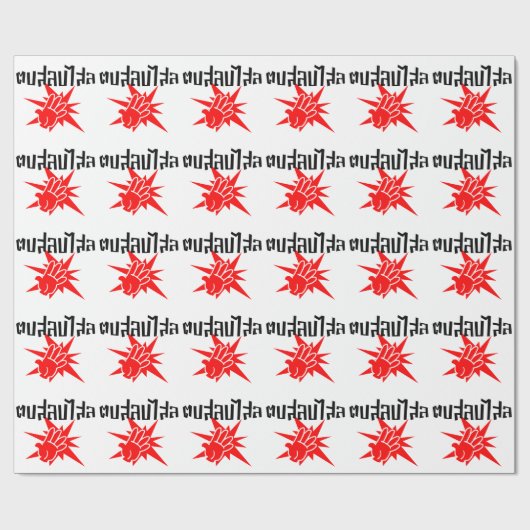 Slap You Alberne Ō Dop Salop Salai in Thai Script  Geschenkpapier (Flach)