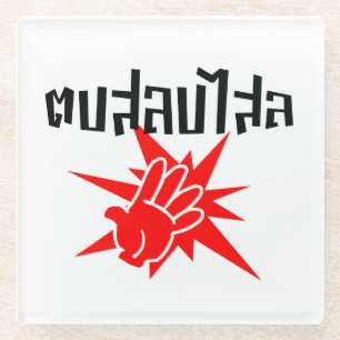 Slap You Alberne Ō Dop Salop Salai in Thai Script  Glasuntersetzer