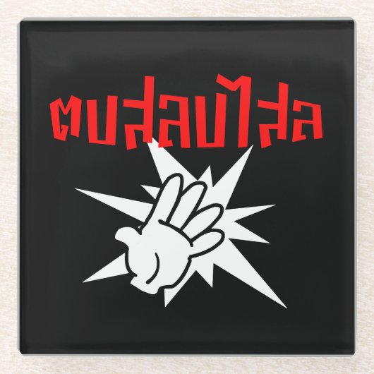 Slap You Alberne Ō Dop Salop Salai in Thai Script Glasuntersetzer (Vorderseite)