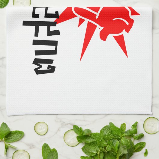 Slap You Alberne Ō Dop Salop Salai in Thai Script  Küchentuch (Gefaltet)